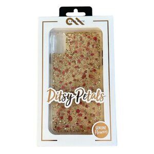 Case mate ditsy petals glitter genuine flowers iPhone XS Max case